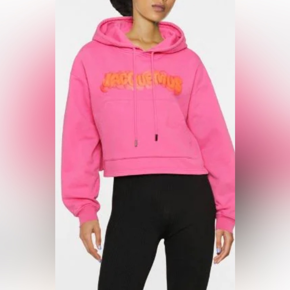 Jacquemus cropped Logo Hoodie